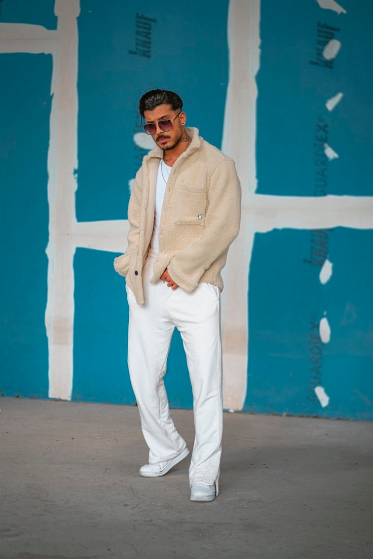 Oversize Basıc Peluş Gömlek / Ceket