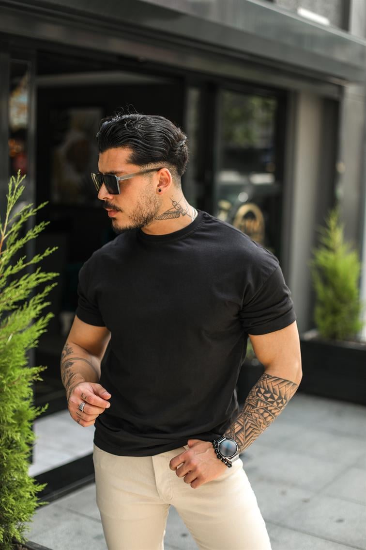 Oversize Basic T-Shirt Siyah