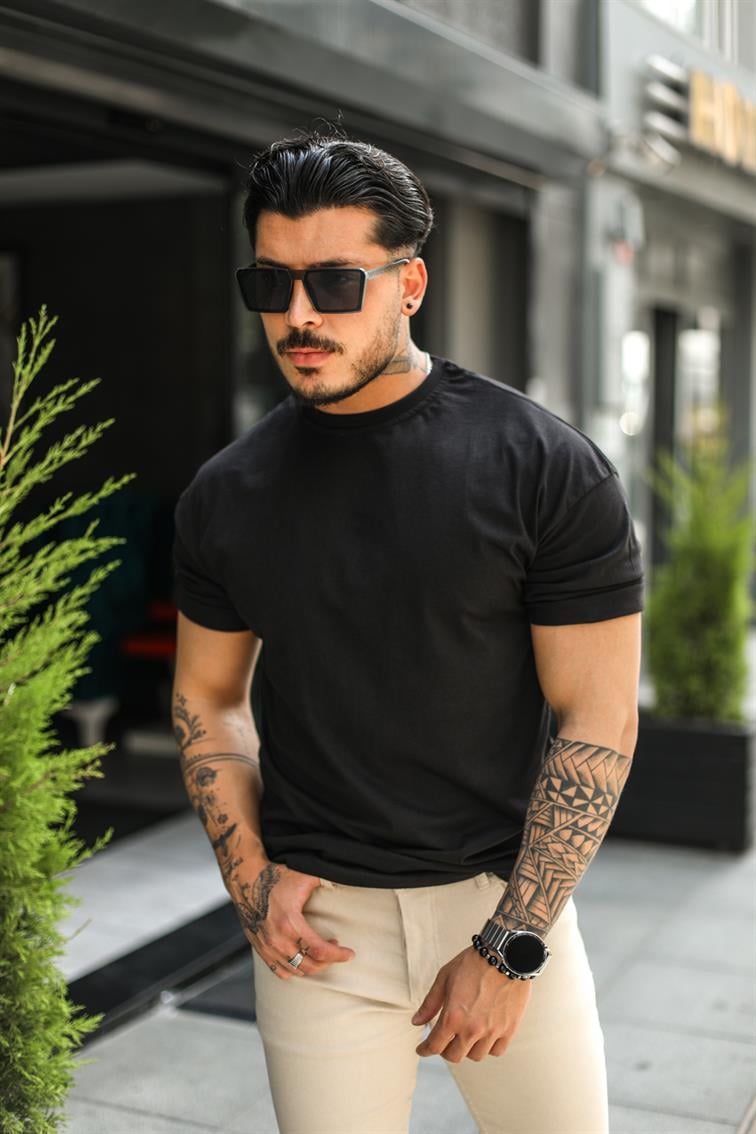 Oversize Basic T-Shirt Siyah
