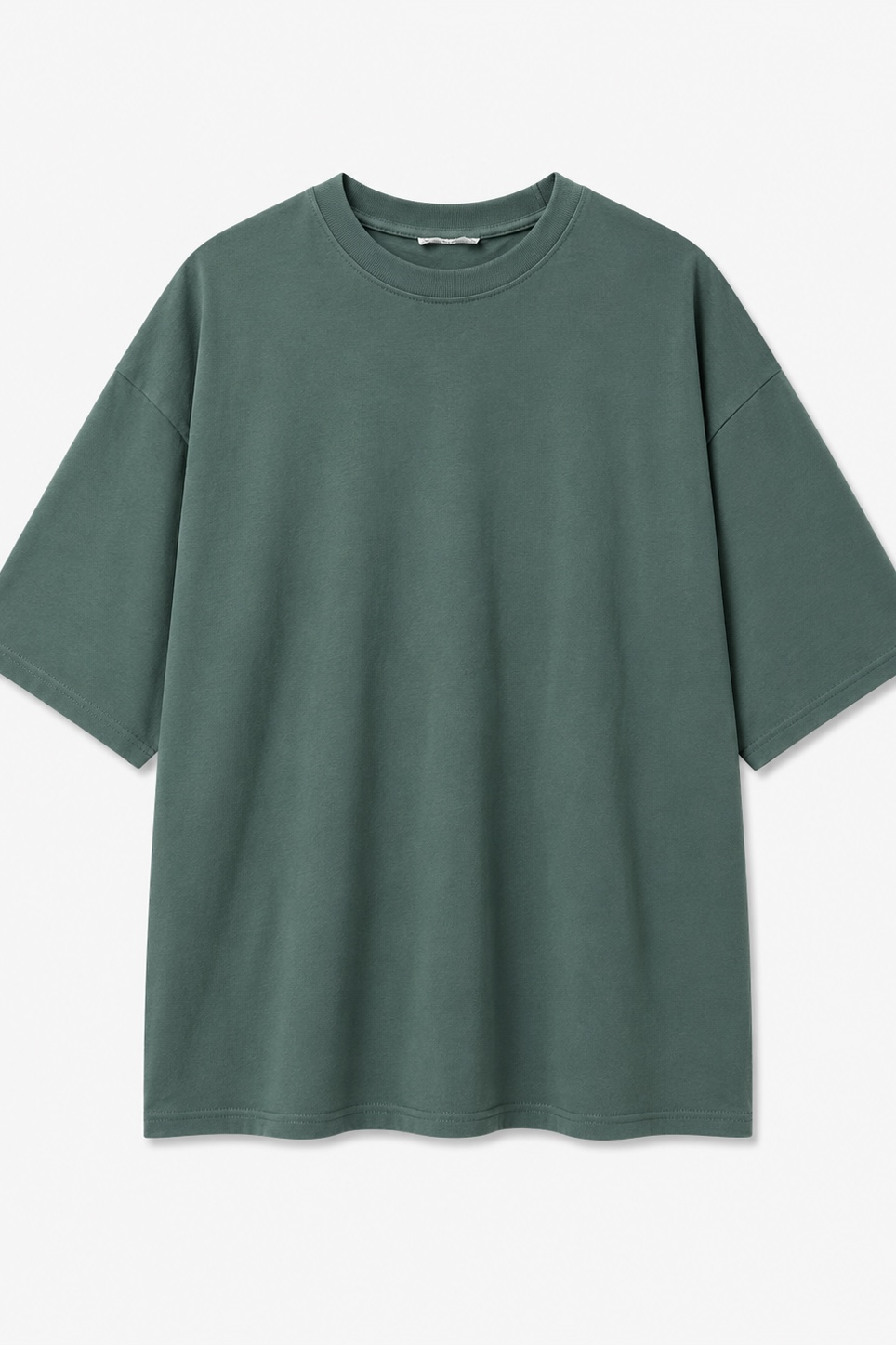 Oversize Basic Tshırt Zümrüt Yeşili