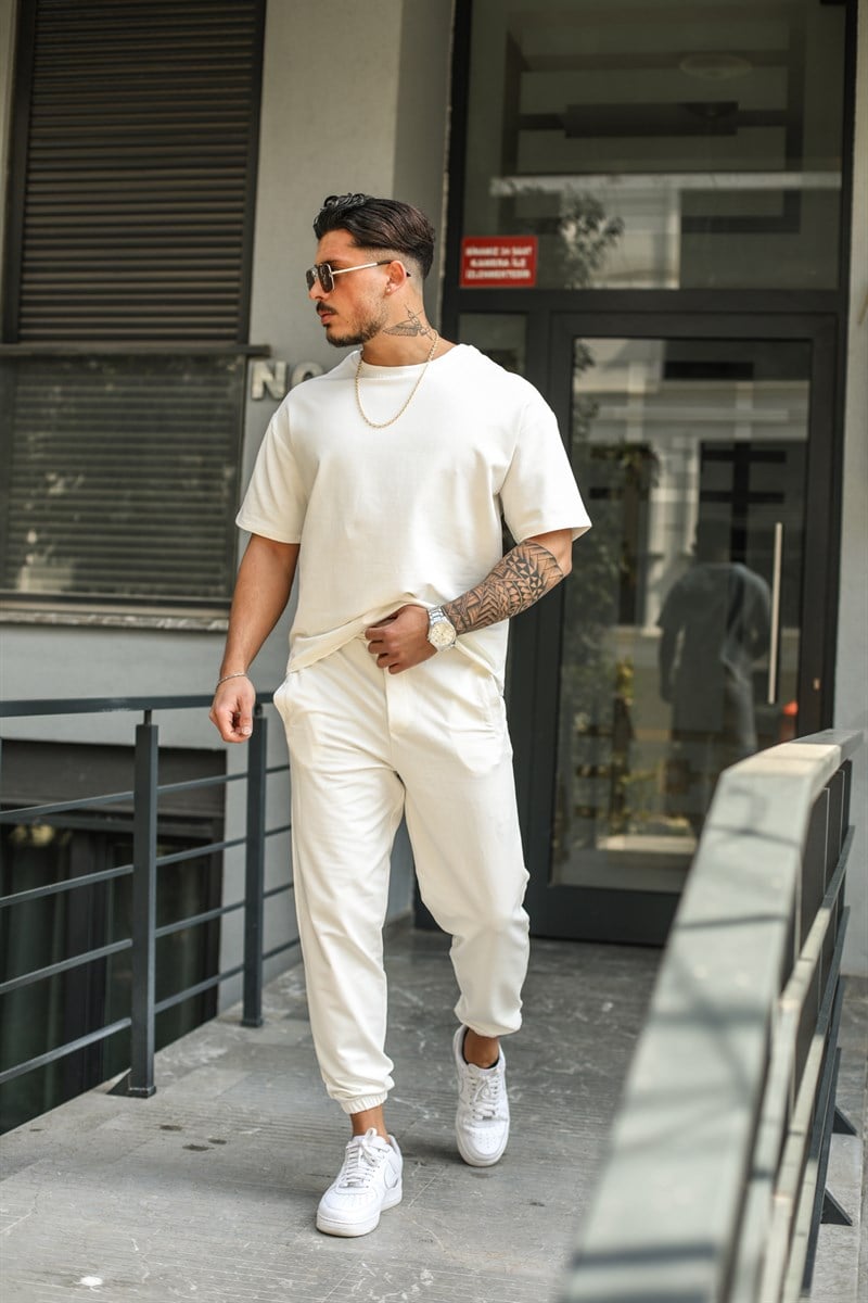 Oversize İki İplik Paça Lastikli Takım