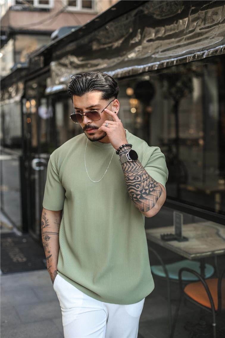 Oversize Rahat Fitilli T-Shirt Mint