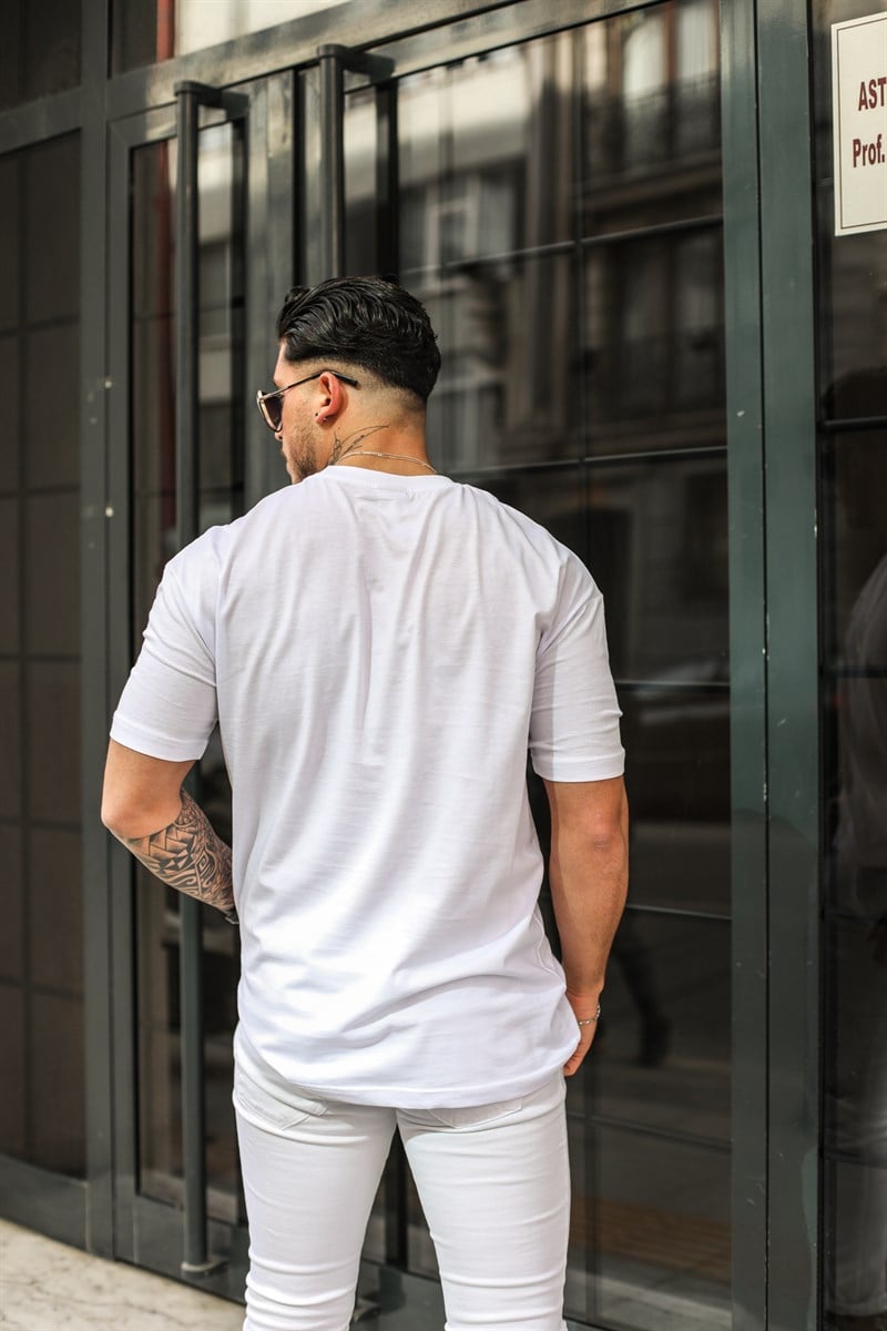 Palmiye Baskılı Oversize T-Shirt