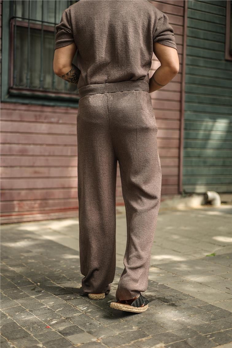 Pamuklu Baggy Pantolon Kahve