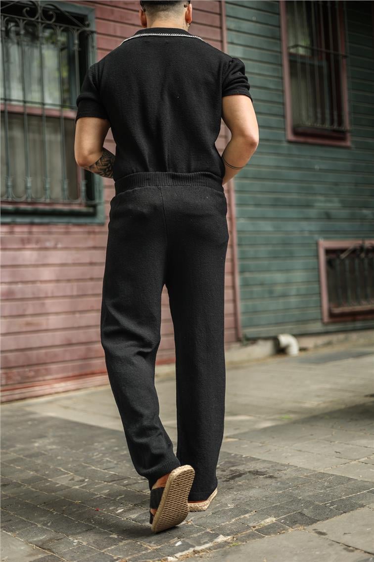 Pamuklu Baggy Pantolon Siyah