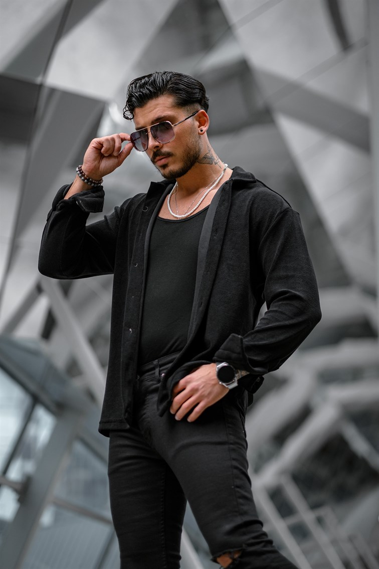 Pamuklu Basıc Oversize Gömlek