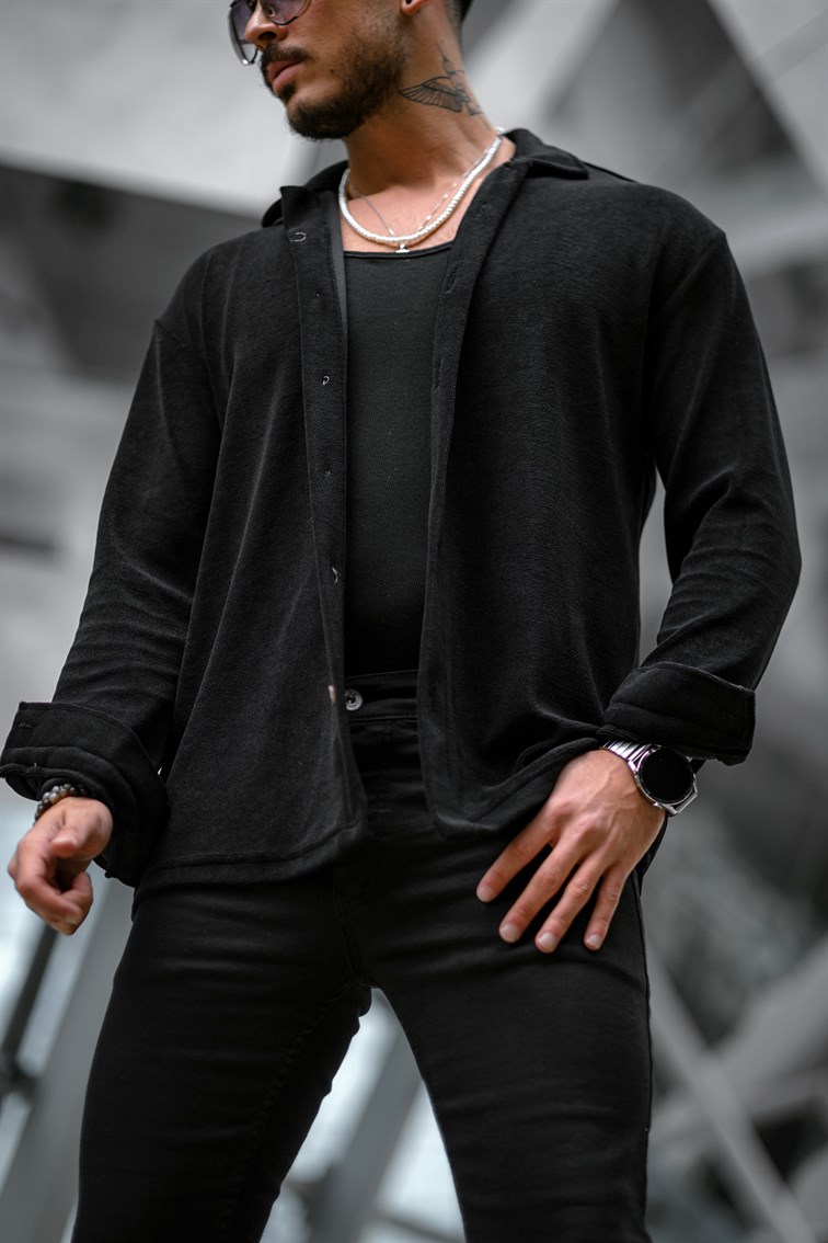 Pamuklu Basıc Oversize Gömlek