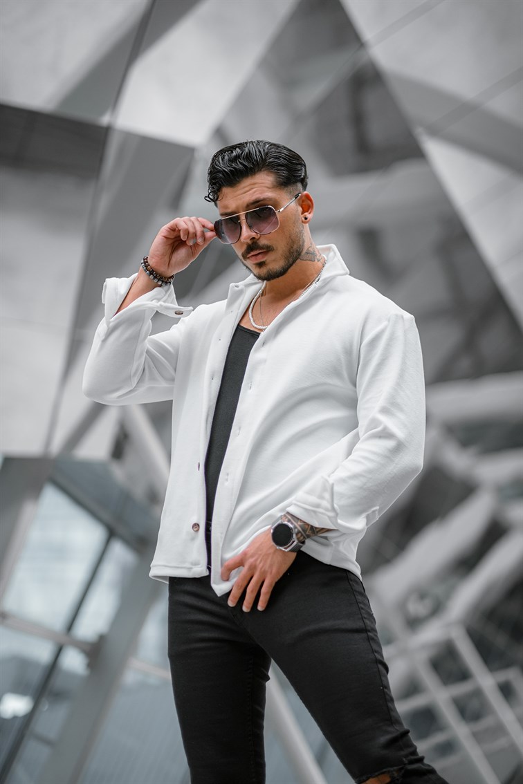 Pamuklu Basıc Oversize Gömlek