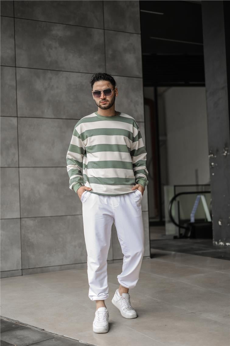 Paralel Overisze Sweatshirt Yeşil