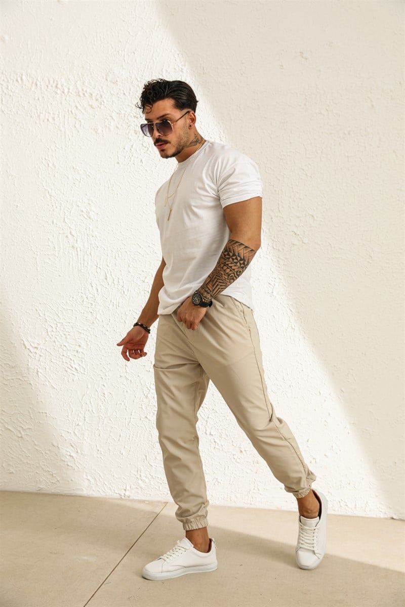 Paraşüt Kumaş Beli Lastik Ayarlamalı Jogger