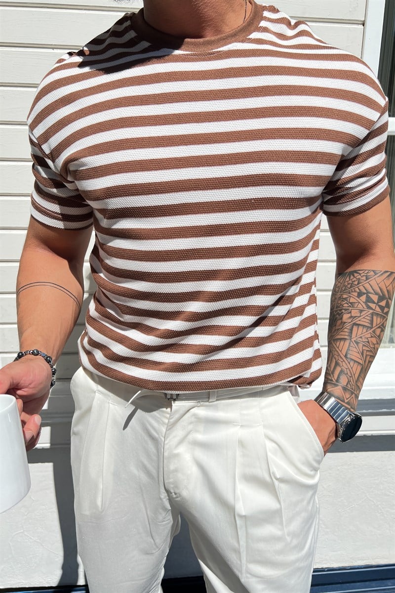 Petek Örme Oversize T-Shirt