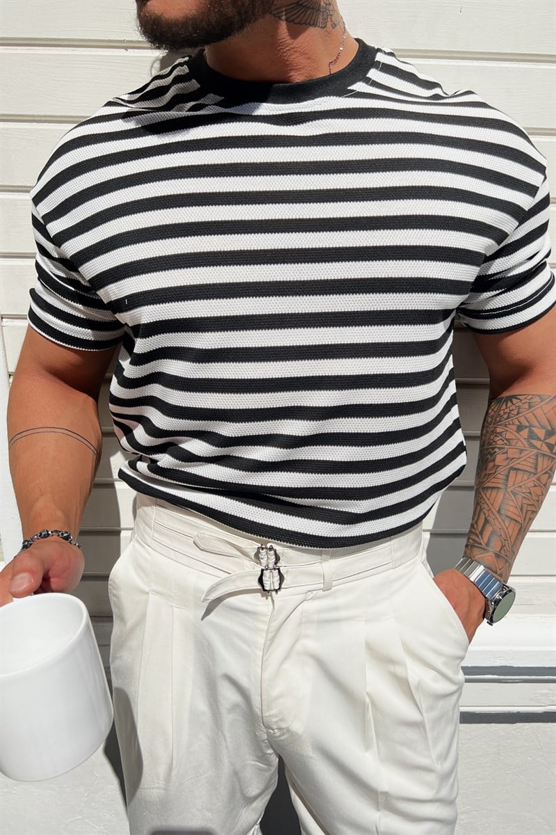 Petek Örme Oversize T-Shirt