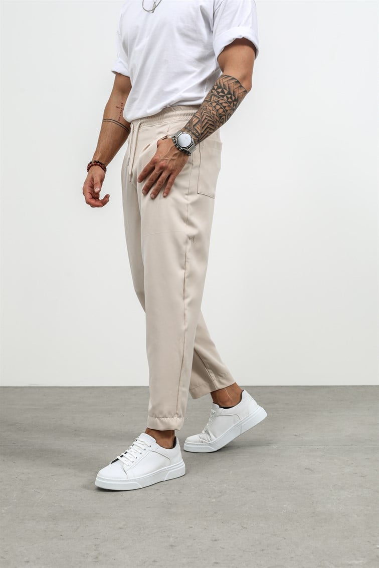 Pileli Basic Pantolon