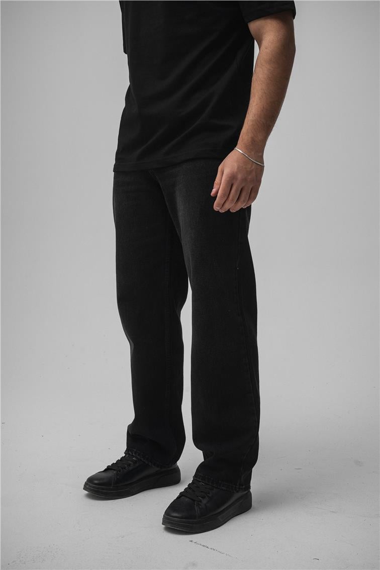 Plenty Regular Jean Yıkamalı Siyah