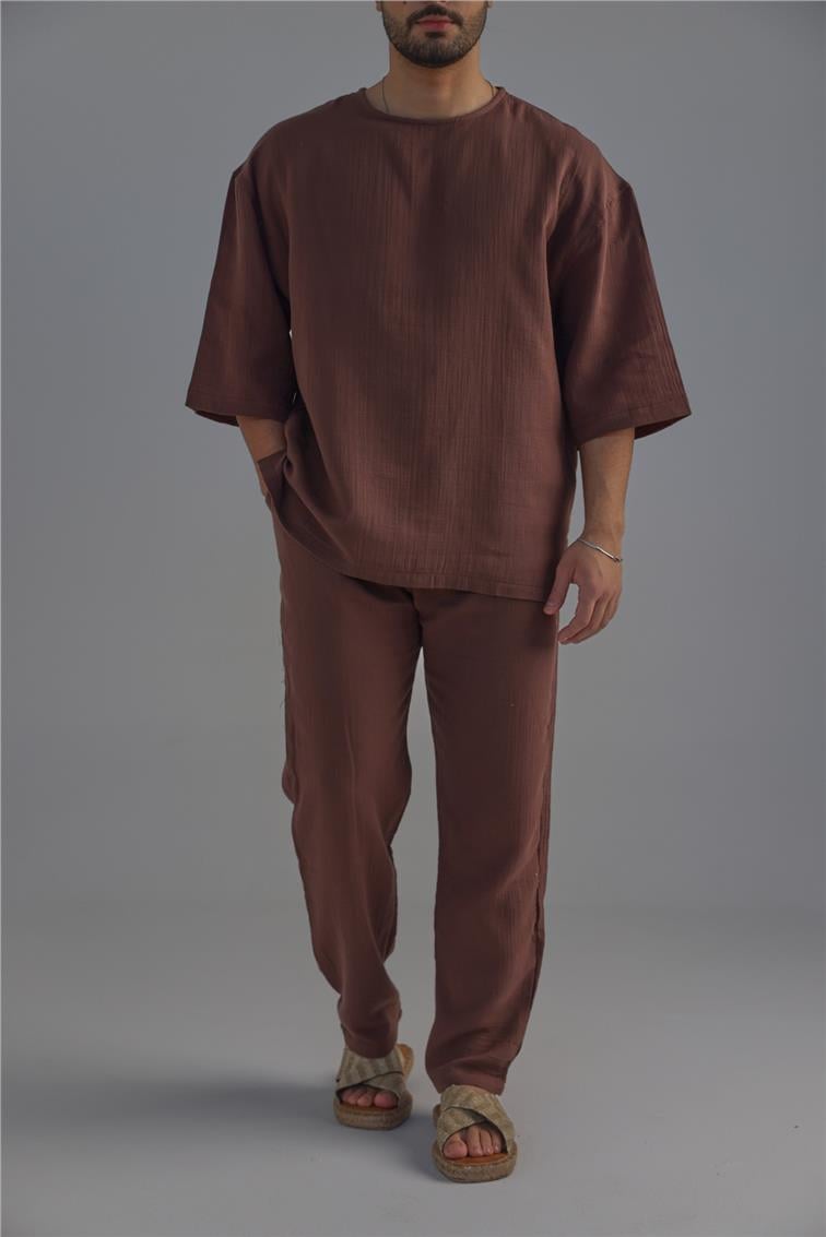 Regular Müslin Takım Kahve