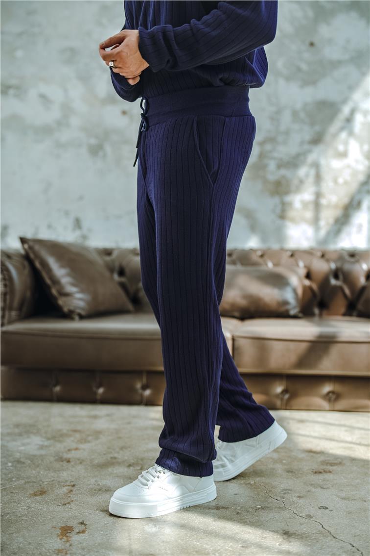 Ribanalı Comfort Pantolon Lacivert