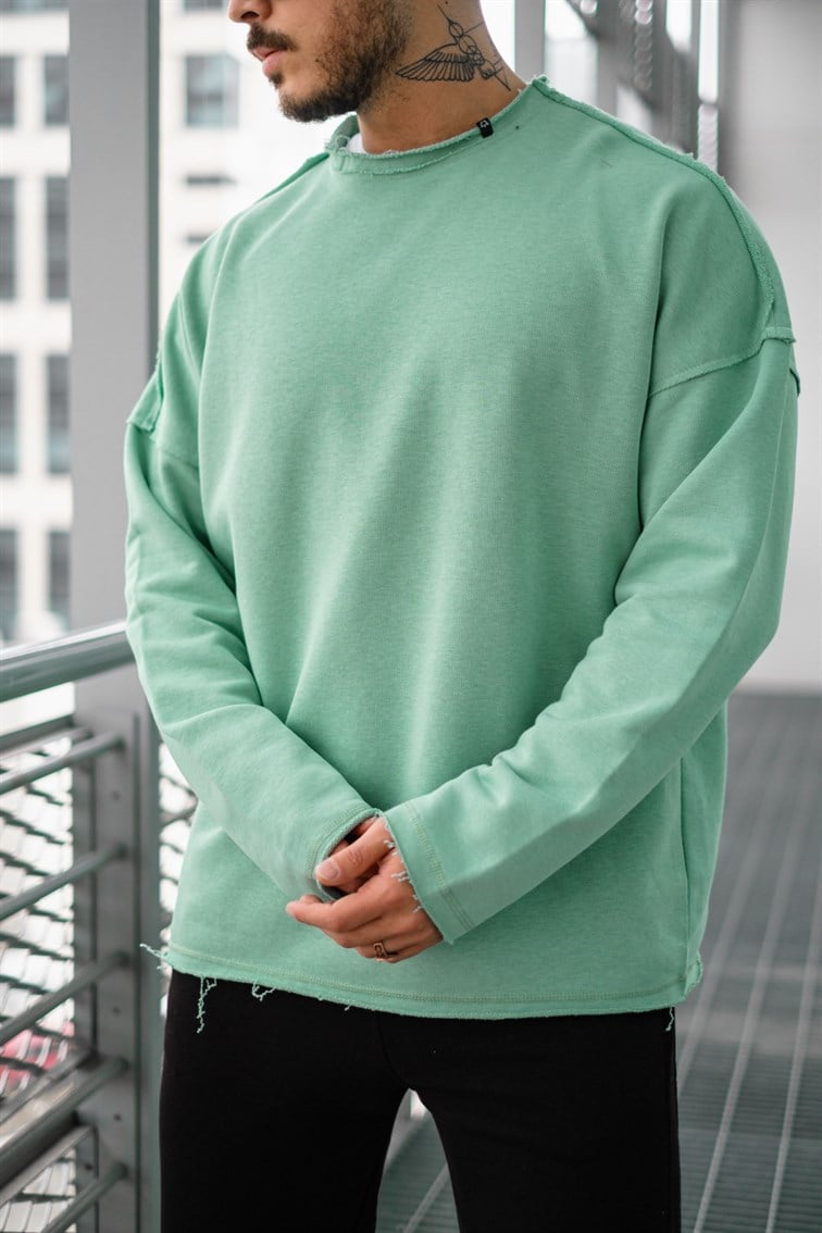 Ripped Detay Oversize Sweatshirt