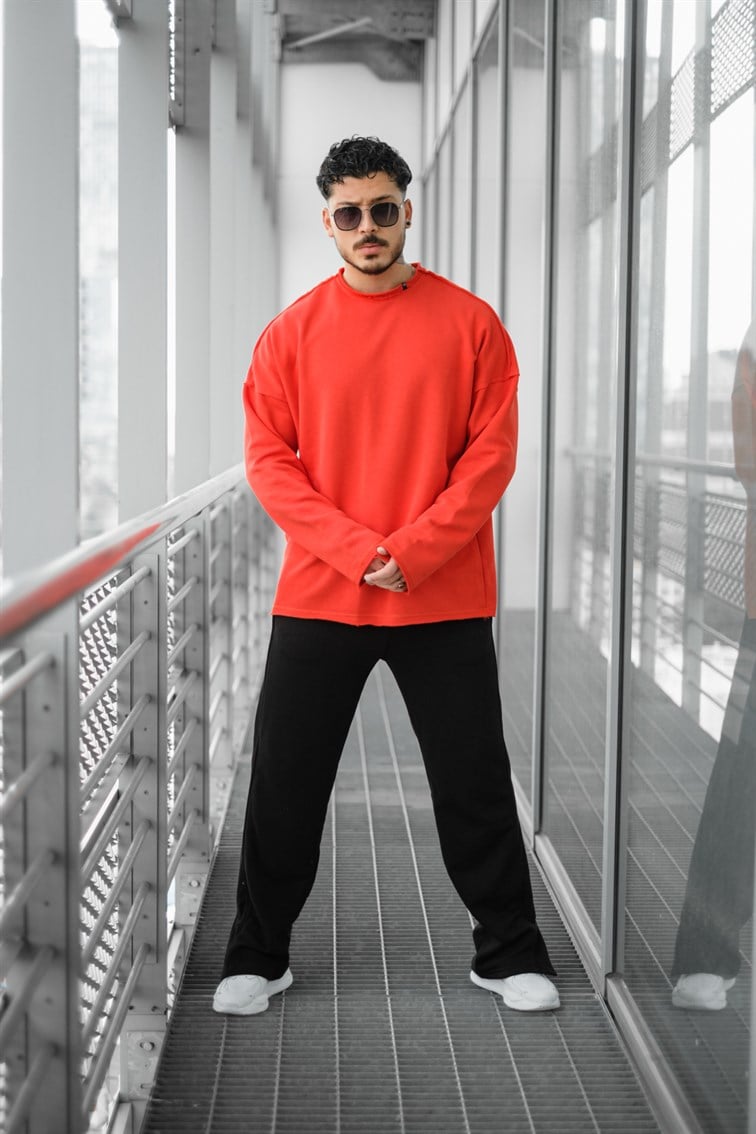 Ripped Detay Oversize Sweatshirt