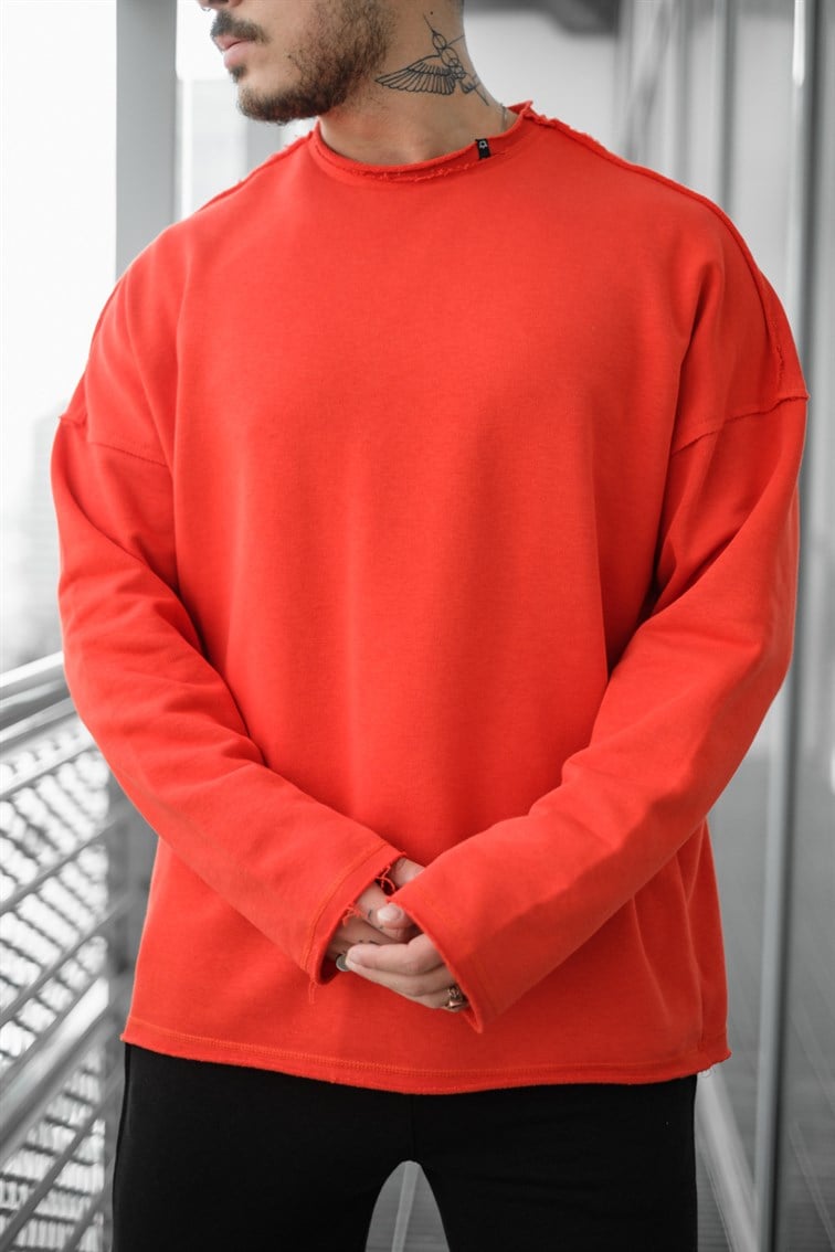Ripped Detay Oversize Sweatshirt