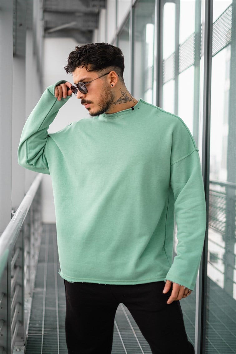 Ripped Detay Oversize Sweatshirt