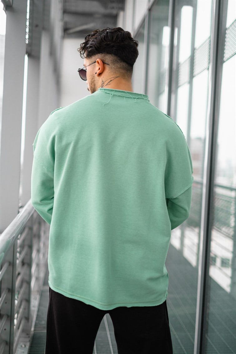 Ripped Detay Oversize Sweatshirt