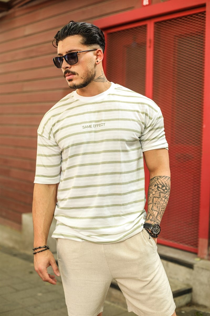 Same Effect Ön İşlemeli T-Shirt