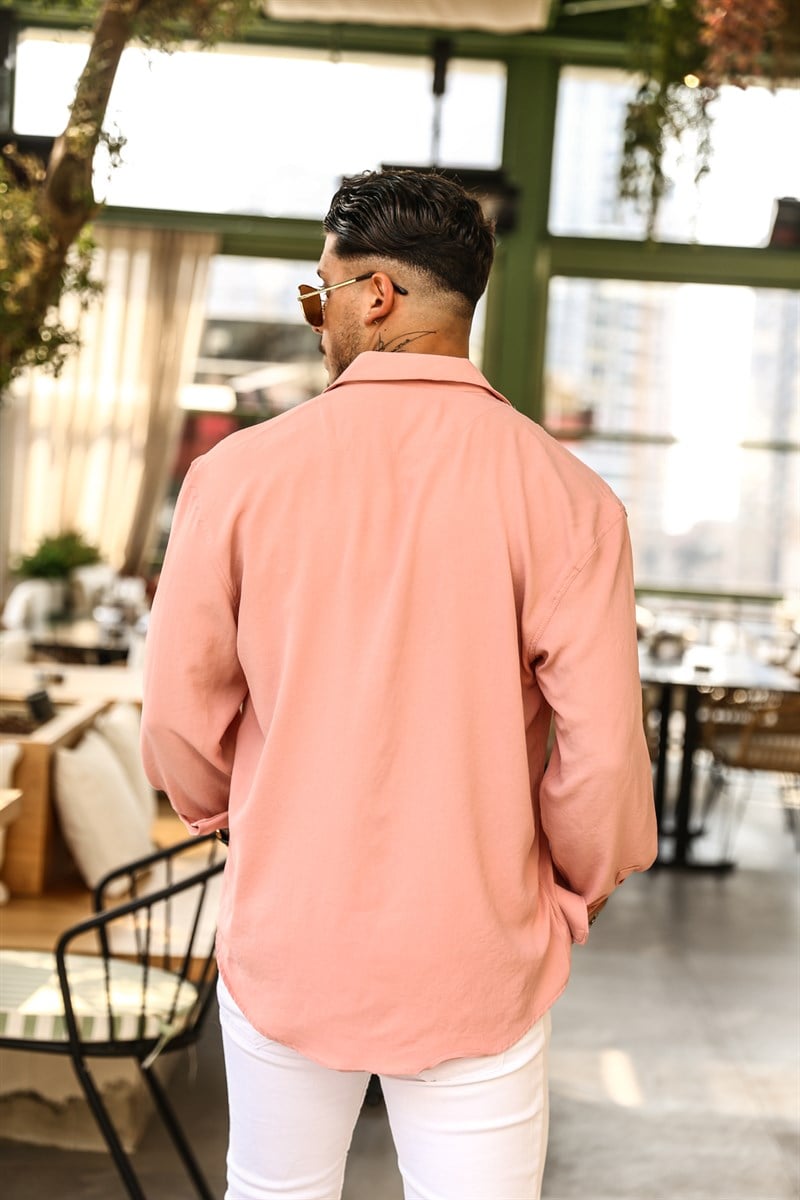 Saten Oversize Gömlek