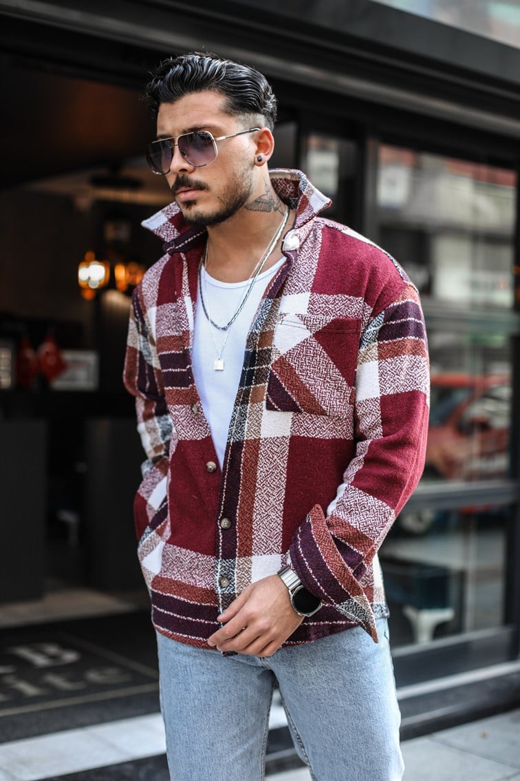 Şeritli Oduncu Oversize Gömlek