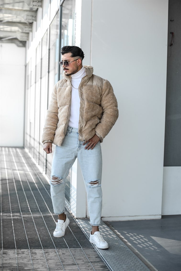 Şişme Kürk Oversize Mont