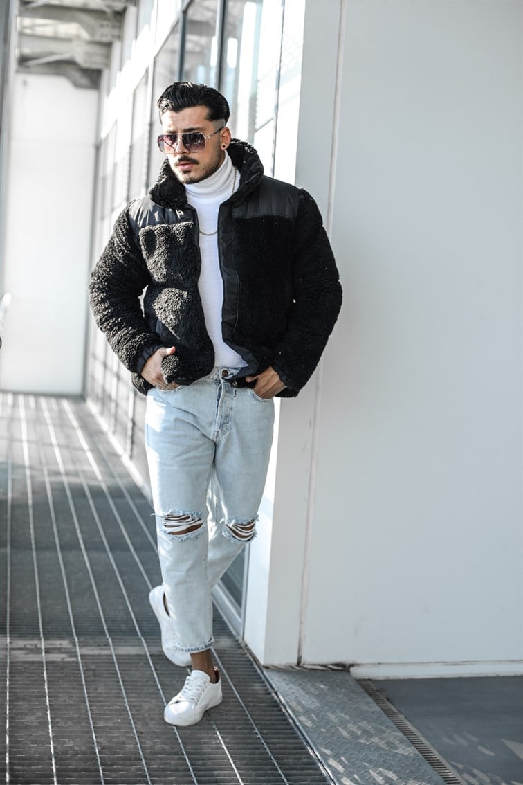 Şişme Kürk Oversize Mont