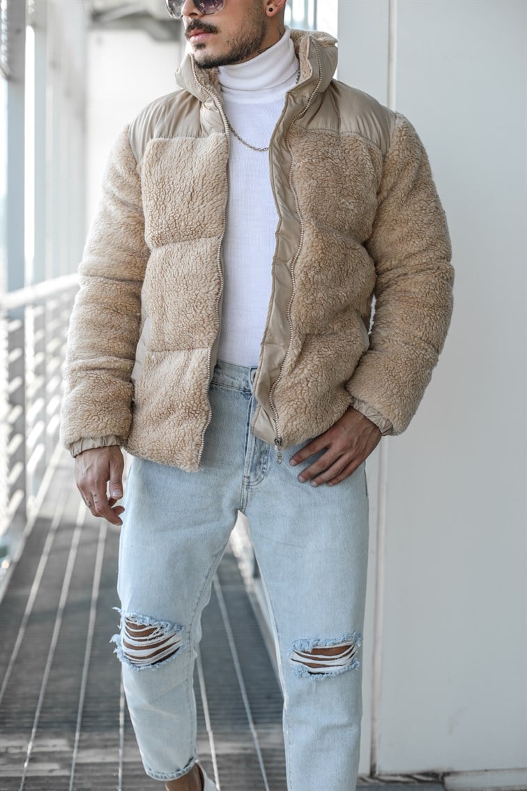 Şişme Kürk Oversize Mont