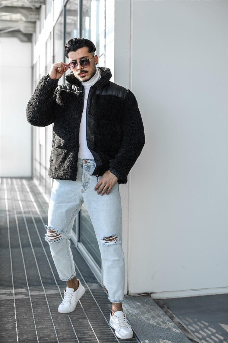Şişme Kürk Oversize Mont