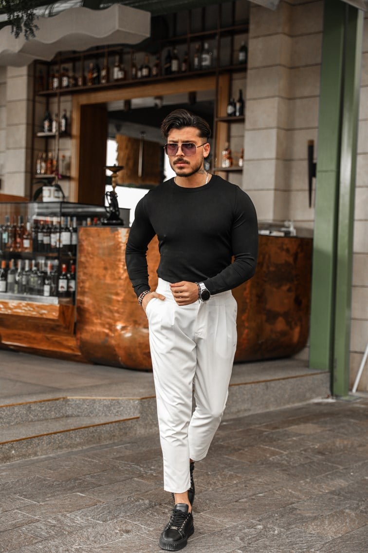 Uzun Kollu Basıc Triko Sweatshirt