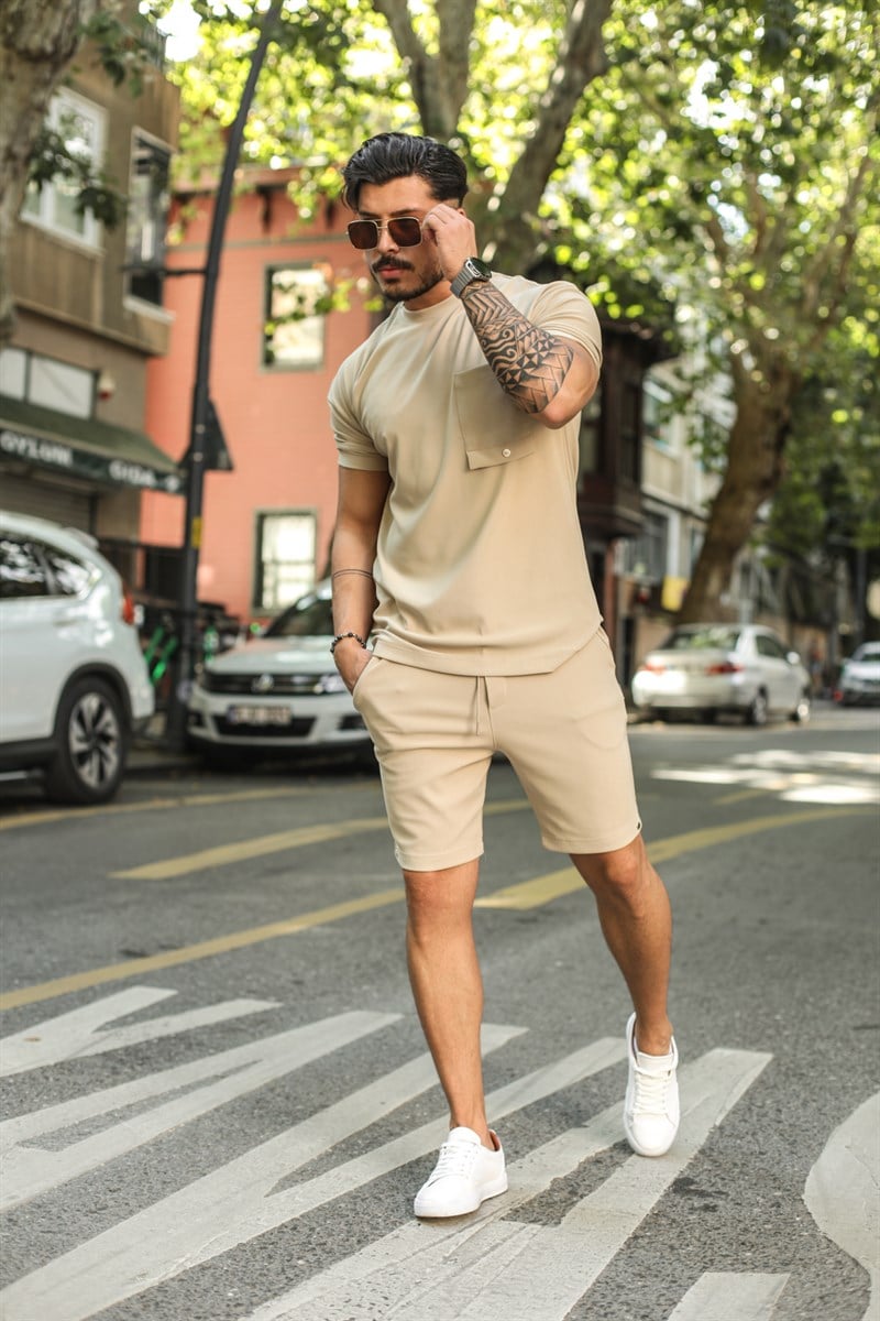 Viscon Düğme Detaylı Şort