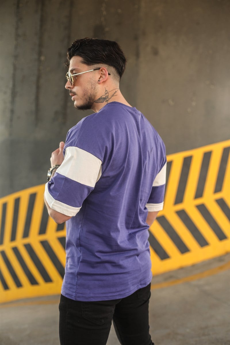 W Baskılı Oversize T-Shirt