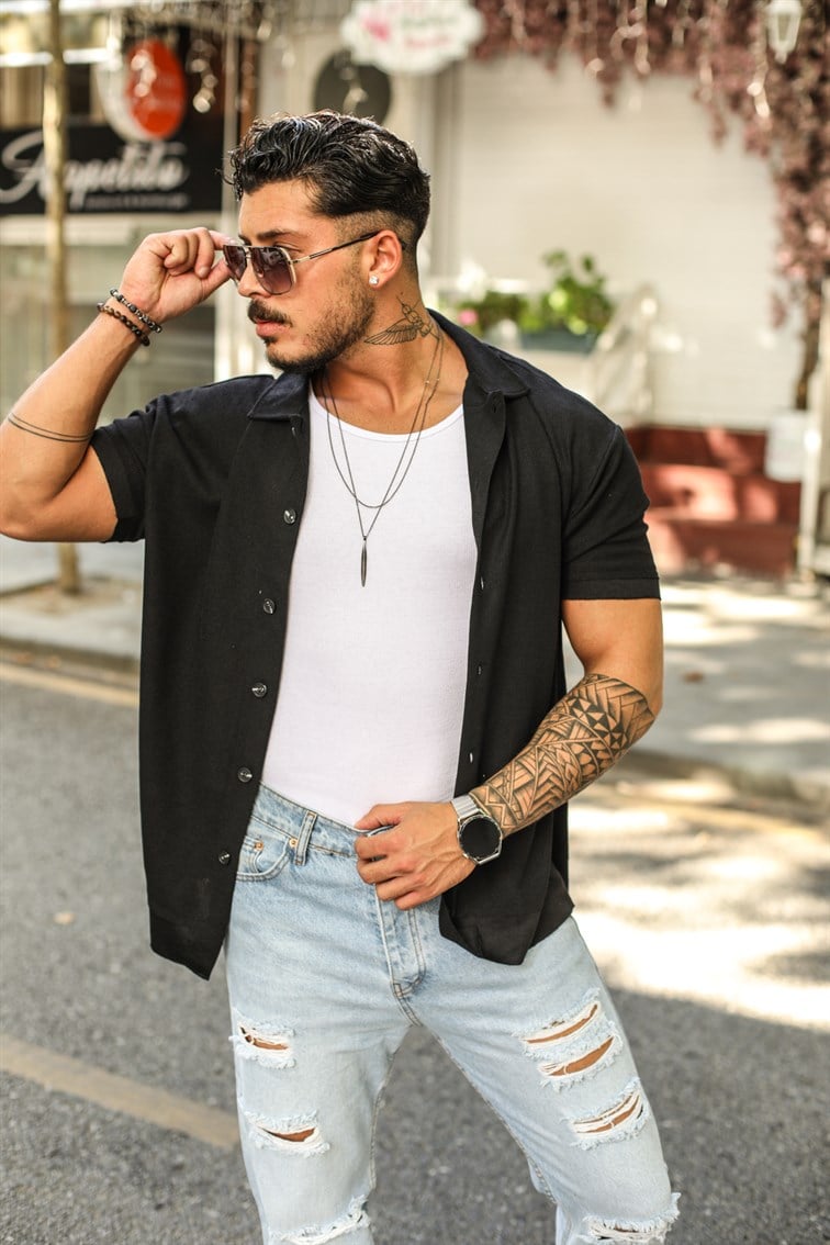 Waffle Oversize Gömlek