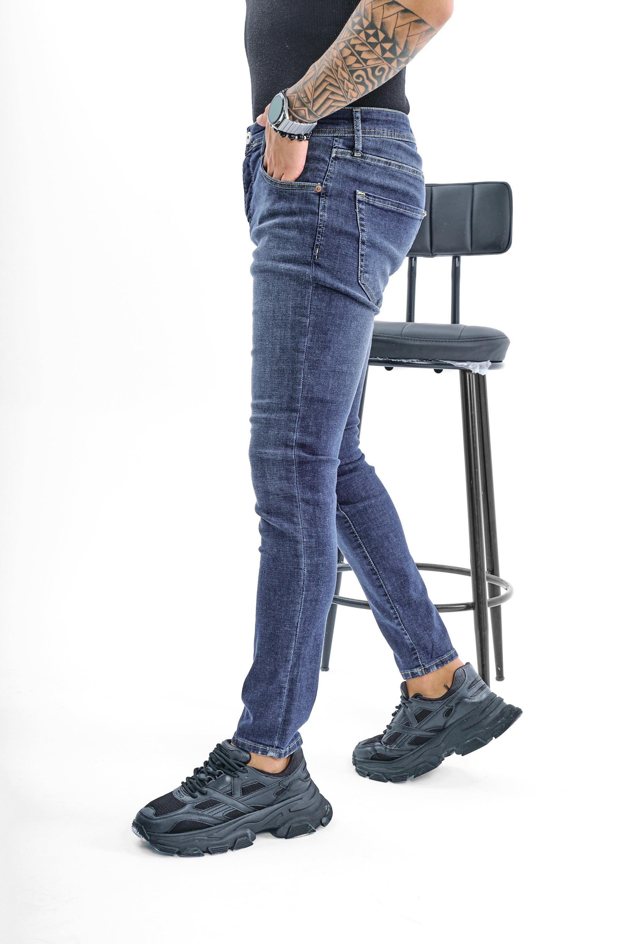 West Skinny Jean Koyu Mavi