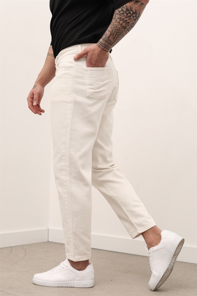 White Boyfriend Jean
