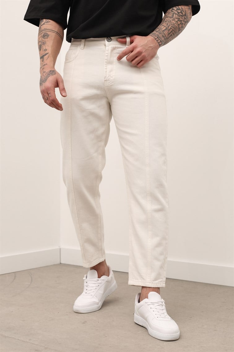 White Boyfriend Jean