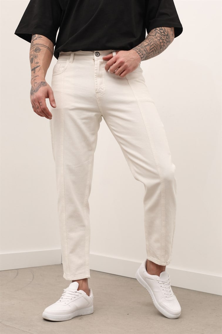 White Boyfriend Jean