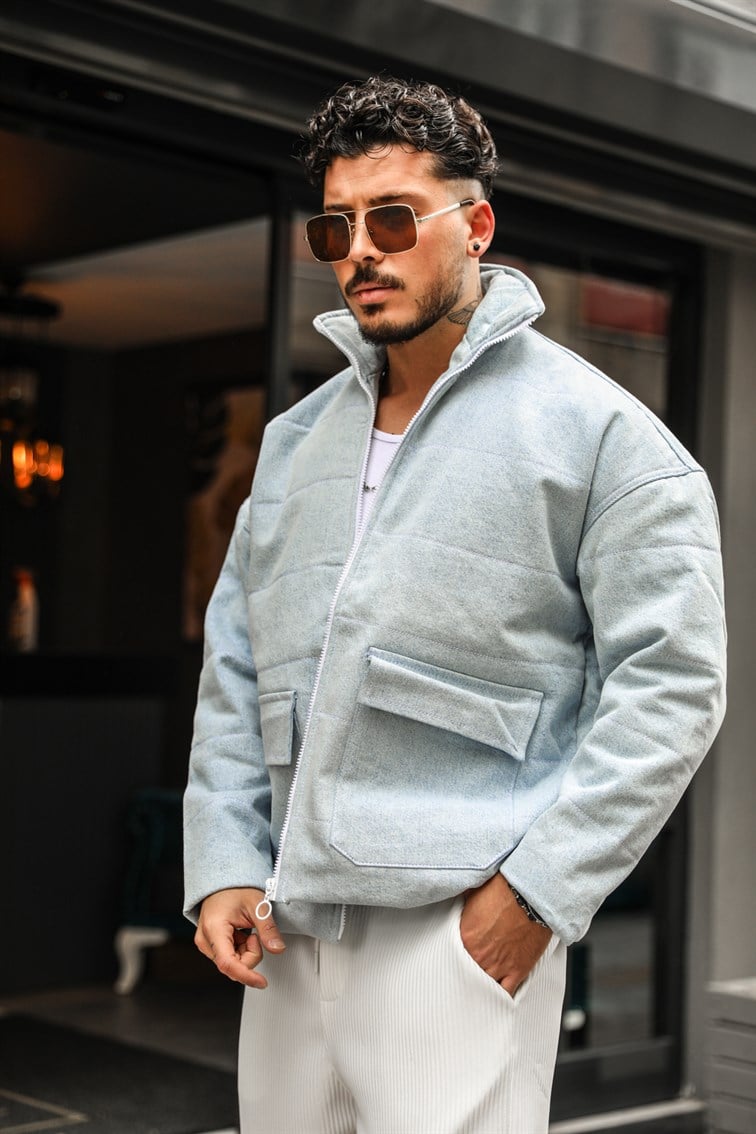 Zipper Basıc Oversize Mont