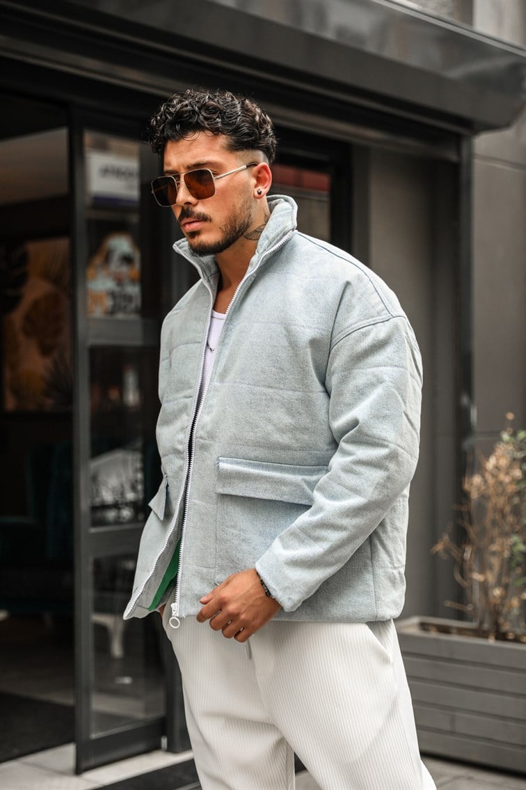 Zipper Basıc Oversize Mont