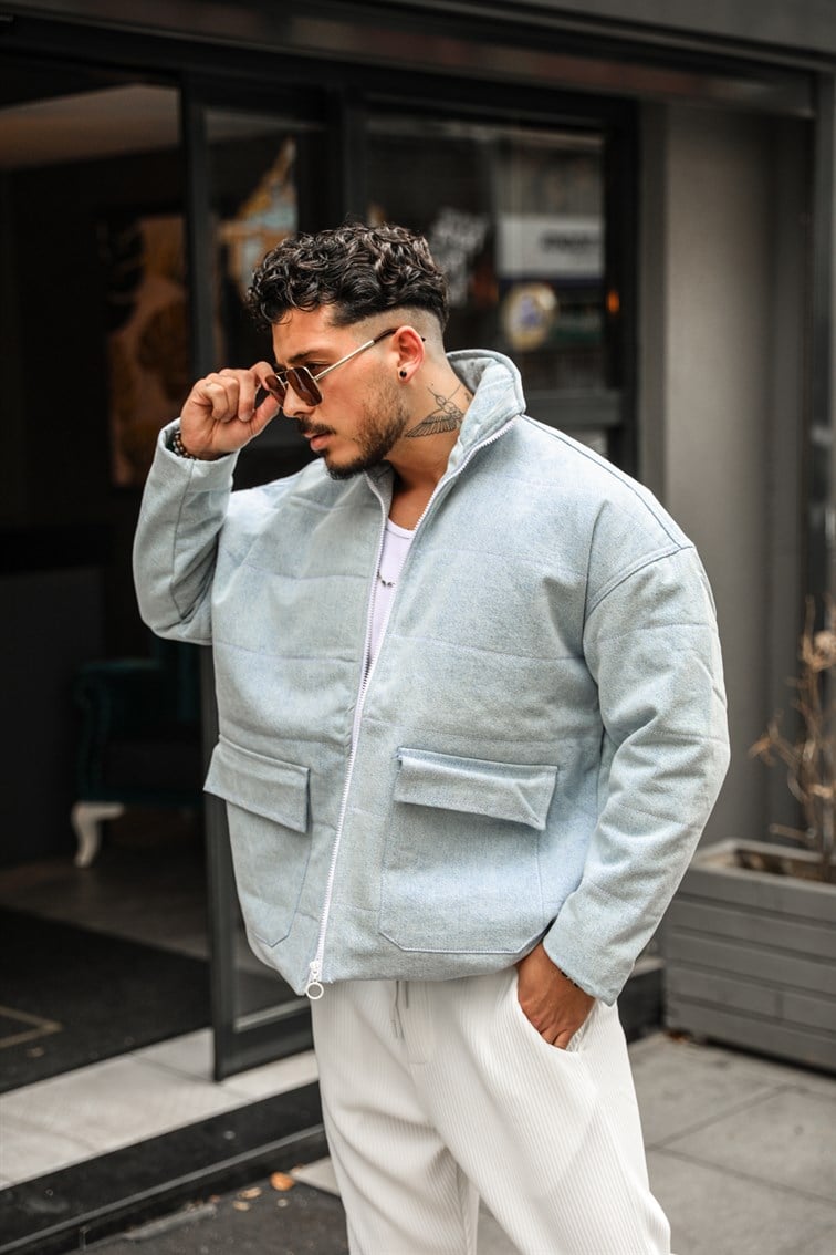 Zipper Basıc Oversize Mont