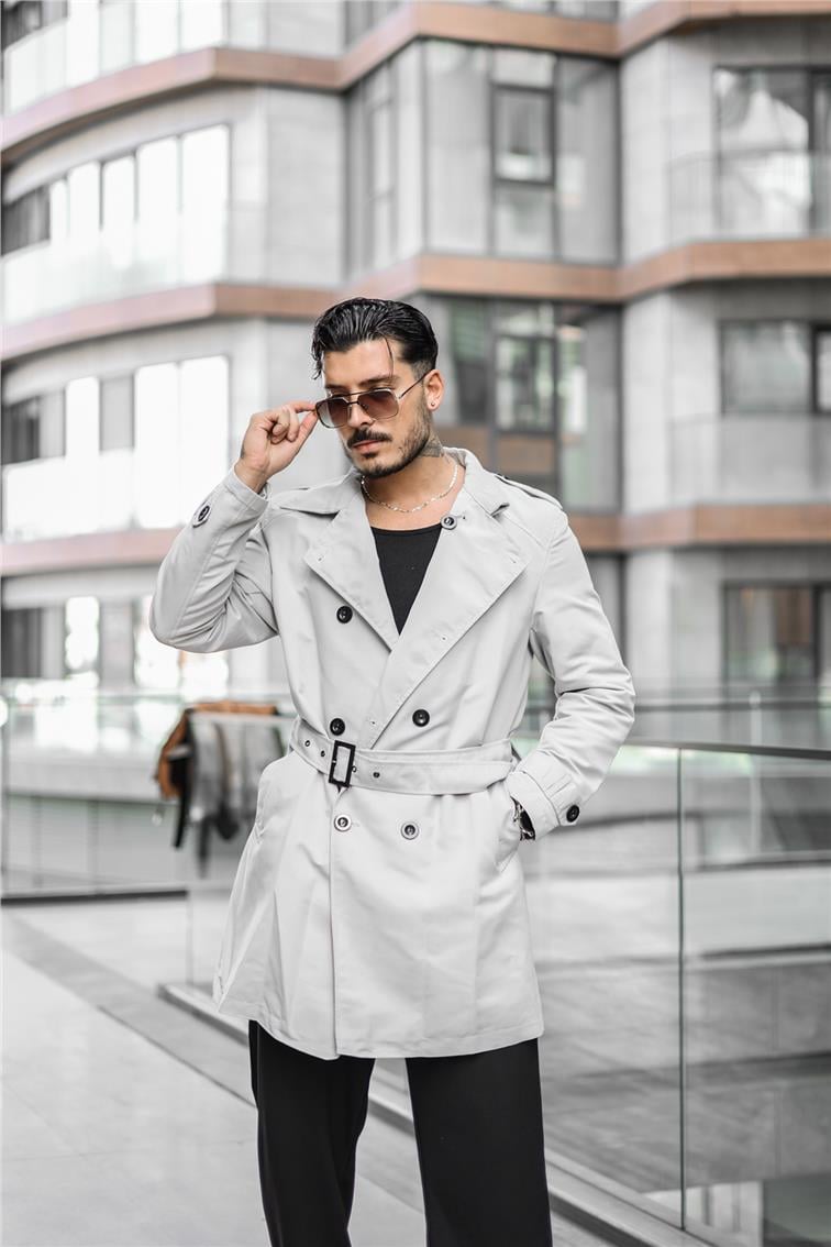 ZR Oversize Trençkot Gri