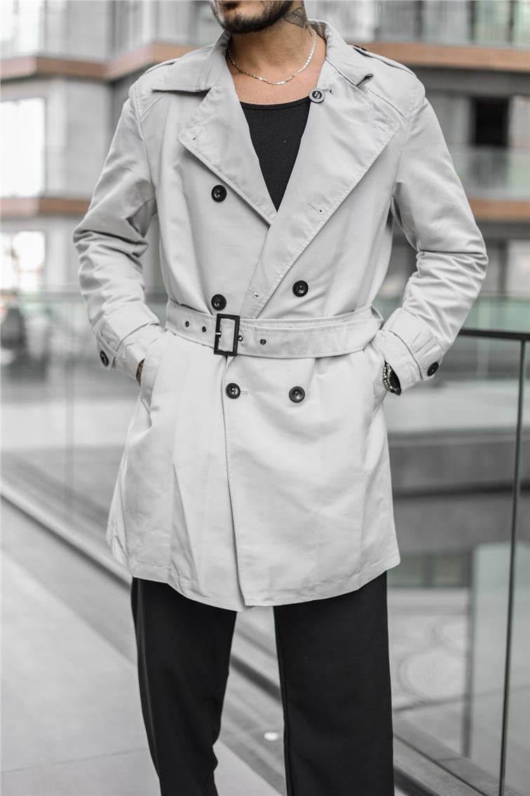 ZR Oversize Trençkot Gri