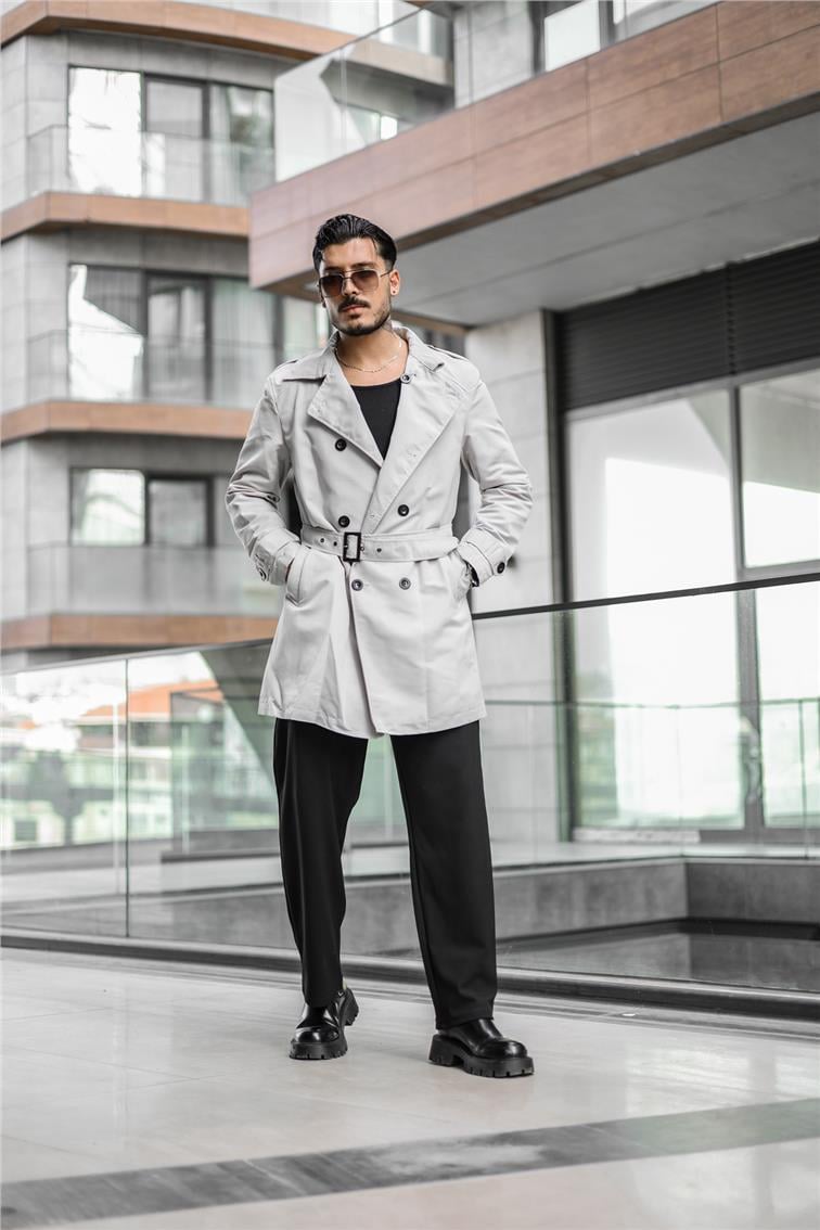 ZR Oversize Trençkot Gri