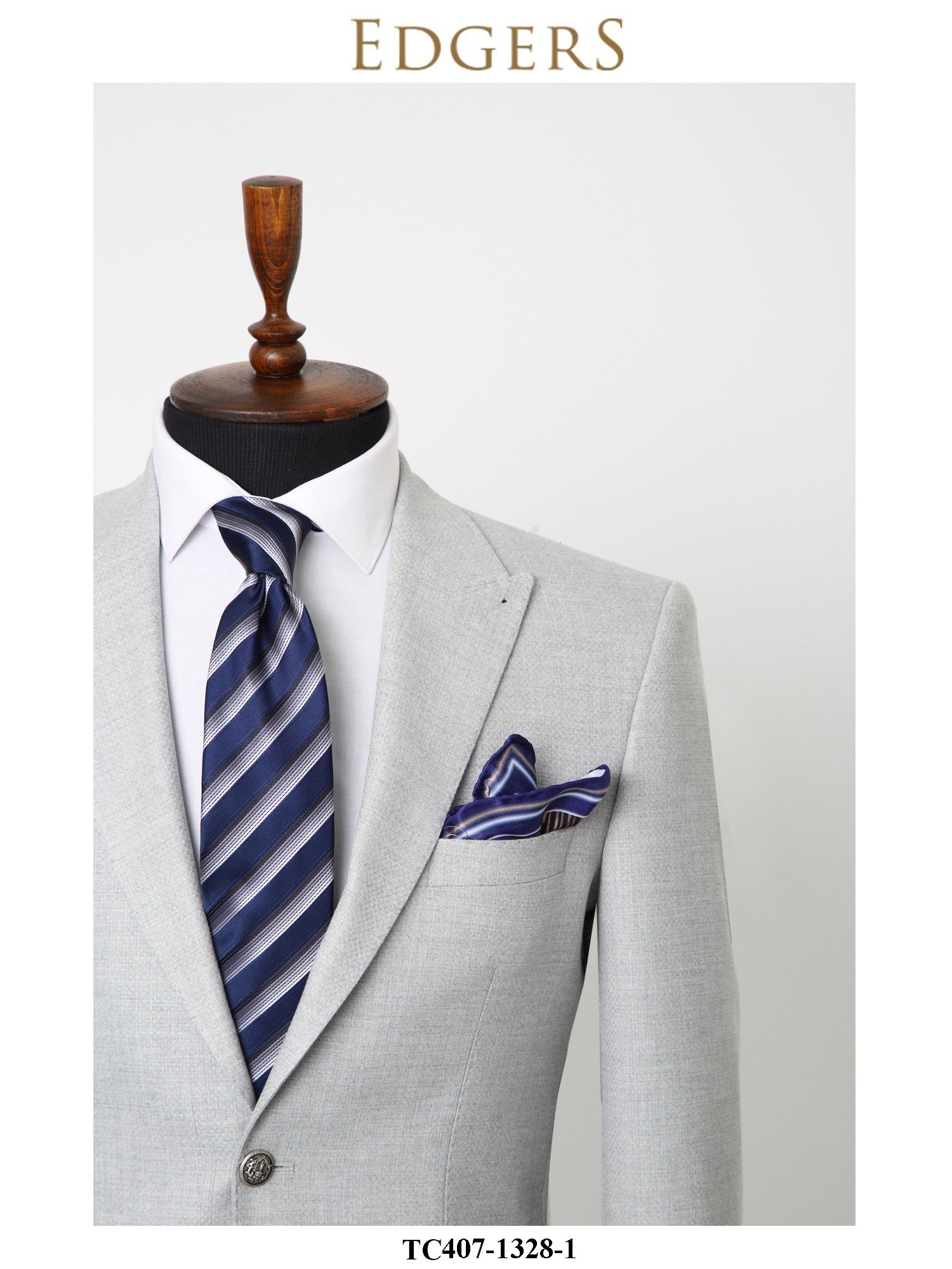 Light-Gray Slim Fit Two-Button Jacket Wholesale