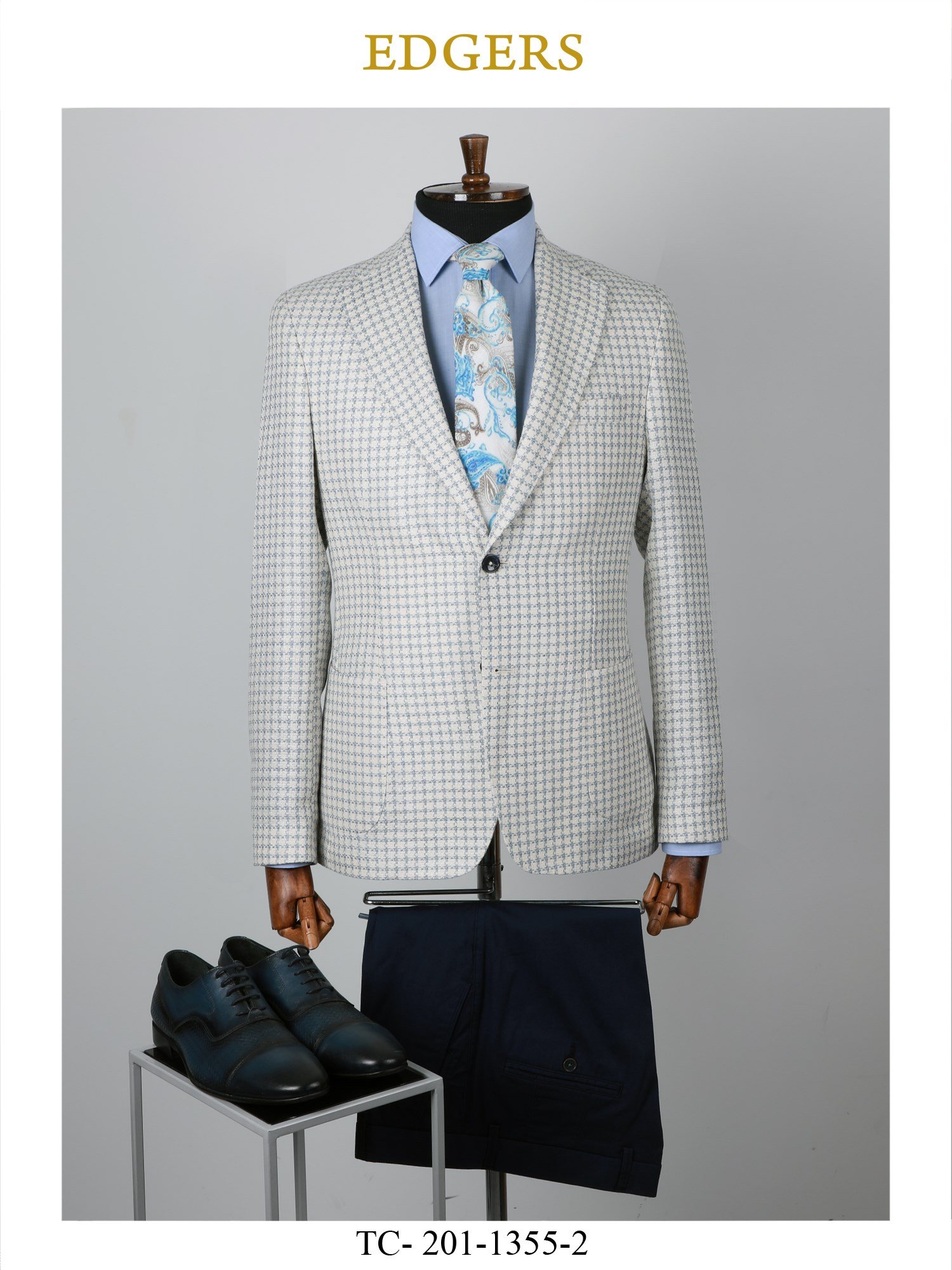 Edgers  Cream Slim Fit Ceket TC 201-1355