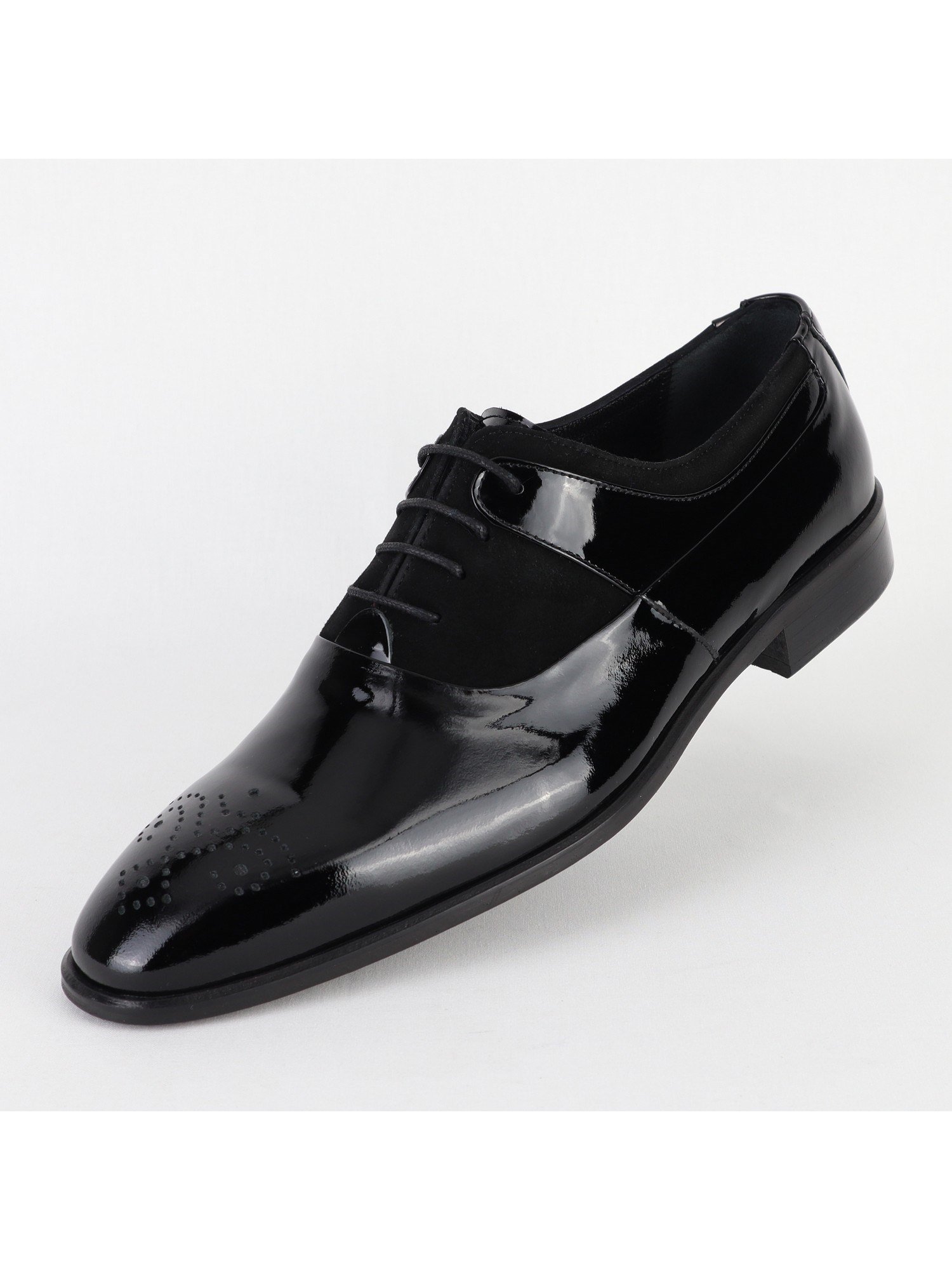 Black Classic Men's Shoes Leather Wholesale