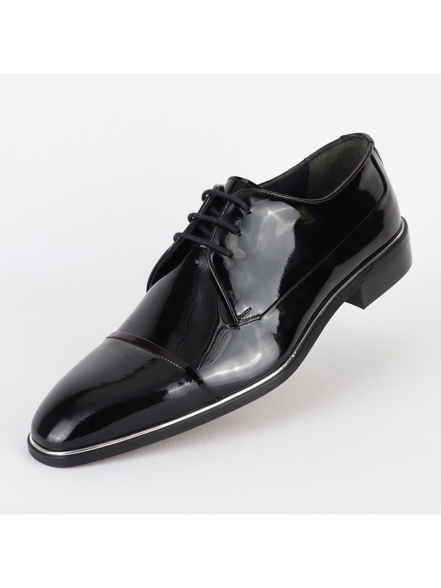 Classic Black Leather Men's Shoes Wholesale